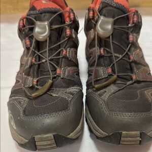 Salomon Black and Red Outdoor Shoes